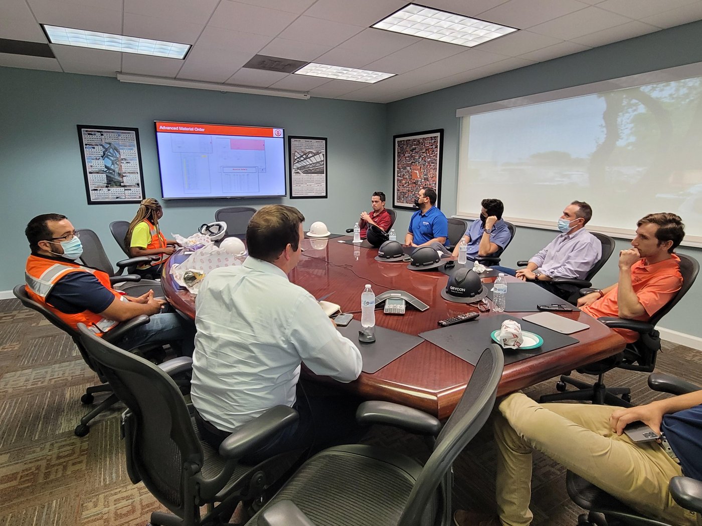 Project planning meeting with our Texas construction team